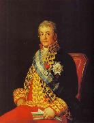 Francisco Jose de Goya Portrait of Jose Antonio, Marques Caballero Kepmasa painting